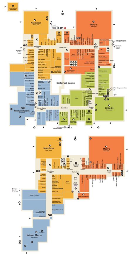 northpark center map.